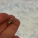 Kep Designs Light Blue & Gold Tone Flower Floral Earrings Photo 4