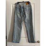 Aritzia  DENIM FORUM The Joni High Rise Loose Light Wash Distressed Jeans Size 28 Photo 4