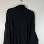 Chico's sz One size Black wrap ruffle open duster sweater Women's Cozy Casual Photo 5