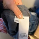 BP Nwt  Charcoal Gray Cold Shoulder Button Down Top Photo 3