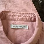 Outerknown  S.E.A. Suit Utility Jumpsuit In Pink Cotton Linen Blend  Size Large Photo 2