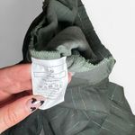 Forest green cotton pants with sparkly gold and blue pinstripe accents NWT Photo 5