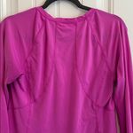 Lucy Tech V Neck Pink Long Sleeve Top Workout T Photo 2