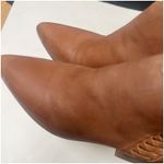 Lucky Brand  Womens Cosmio Western Booties Brown Leather Block Heel size 8.5M Photo 9