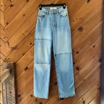 Hollister  curvy ultra high rise dad patch jeans Photo 3