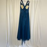 Anthropologie Hitherto Zaria Saphire Dress | 6 Blue Photo 5