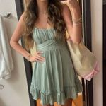 Hello Molly  Dress Mini Sage Green Photo 1