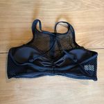 Bari Fishnet‎ Bikini Top Size Medium Black Photo 1