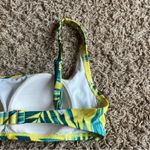 Kona Sol NWT!  Yellow / Green Leaf and Floral Print Bikini Top Size Medium Photo 10