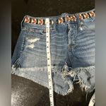 Abercrombie & Fitch  Tribal Belt Band Distressed Embroidered Shorts Sz 27 Photo 5