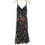 Likely  Revolve Saige Sleeveless Midi Dress Size 0 Black Floral Polka Dot‎ Boho Photo 3