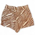 A New Day High Waist Tan Zebra Print Shorts. Size M Photo 5