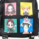 NWOT Roffatide Anime Demon Slayer Laptop Backpack with USB Charging Port Black Photo 2