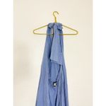 Free People  Beach Lucy Mini Dress Size Large Halter Low Back Blue Bohemian Photo 10