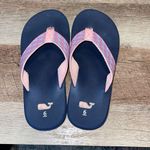 Vineyard Vines ‎ Womens Whale Slip On Classic Flip Flop Sandals Blue Pink Size 6 Photo 5