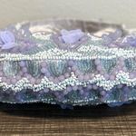 Purple Hobo Bag with Floral Paisley Print Photo 5