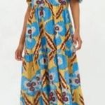 Oliphant Puff Sleeve Eyelet Maxi Dress Sz. XS Blue Photo 0