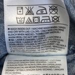 Old Navy  Women’s Shirt Gray With Blue Polka Dots Long Sleeves Size Large Photo 3