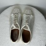 Alaia Size 9 White Tan Laser Cut
Leather Lace Photo 5