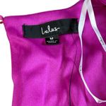 Lulus Lulu’s Medium Ruffle Dress with Puff Sleeves NWT Hot Pink Photo 3
