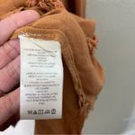Anthropologie  Pilcro Ruffled Placket Shirt Tan Terracotta Womens Button Down L Photo 4