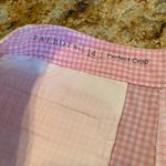 Talbots Perfect Crop Pants Women's 14 Checkers Pink White Barbiecore Gingham EUC Photo 3