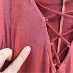 American Eagle Soft & Sexy Gray Corset Laced Tank Photo 2