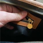 Fendi Authentic Pequin Striped shoulder Tote Bag Photo 12