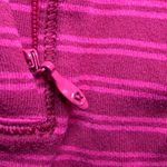 Lululemon  Think Fast Pullover in Stripe Deepest Cranberry Size 6 Sweater Stretch Photo 7