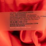 Solace London Veronique Strapless Draped Hem Midi Cocktail Mermaid Dress Orange Photo 2