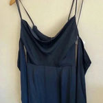 Finders Keepers  Navy Blue Zephyr Midi Spaghetti‎ Strap Dress In Ink Photo 2