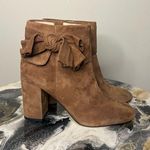 Kate Spade New York Brown Suede Bow Boots Heeled Photo 3