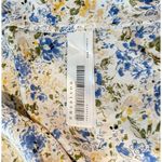 En Saison Women Dress Beige Allover Floral V Neck Ruched Maxi Boho Size Small White Photo 6