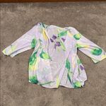 Chico's  Purple Floral Print Blazer SIZE 2 Photo 2