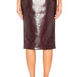 NWT Atoir Self Defined Skirt in Burgundy Python Size 4 Photo 2