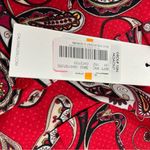 Calvin Klein NWT S Vibrant Paisley Top button down v-neck long sleeve roll tab Photo 7