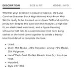 Lulus Carefree Deeamer High Waisted Knot Front Midi Skirt Photo 3