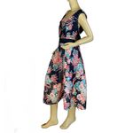 NEW YORK & COMPANY BLUE & PINK FLORAL PRINT CUT Photo 2