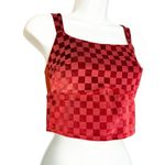 Colsie Women's‎ Holiday Matching Red Checkered Velvet Brami size M Size M Photo 3