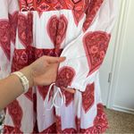 Victoria Dunn Pink and Red 100% Cotton Dress Size XS Photo 3