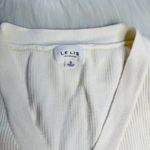 Le lis  Cream Rib Knit Button Front Top Photo 1
