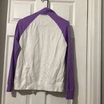 Nike  White/Purple Full Zipper Women’s Size Medium Long Sleeve Jacket Photo 5