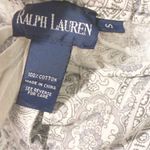 Ralph Lauren  Cotton Grey Paisley Print Pull On Cotton Pajama Pant Size Small Photo 2