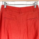 House Of Harlow 1960 Womens 4 Linen Blend Orange Straight Leg Pants Mini… Photo 5