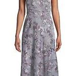 RACHEL Rachel Roy Black White
Glen Plaid Purple Floral Surplice Midi Dress Size 2 Photo 0