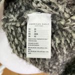 American Eagle Blush Light Blue Gray Striped Chunky Knit Oversized Sweater Sz XS Photo 4