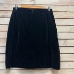 Vintage Allyson Petite Black Velvet Skirt Classic Minimalist 90s USA Made P/L Size undefined Photo 2
