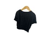 Wild Fable Womens Black Crop Top Size XS Short Sleeved Crew Neck Cotton Photo 1