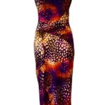 Vintage Dress Medium Large Y2K Fall Maxi Long Dress 90s RARE Cut Out back Boho Purple Photo 0