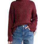 Treasure & Bond Sweater Turtleneck Long Sleeve Cotton Blend Burgundy W Small NWT Photo 0